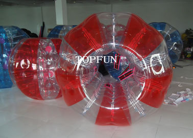 Red Human Inflatable Bumper Bubble Ball Waterproof For Adults