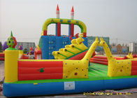 Outdoor Playground Inflatable Amusement Park Dengan terpal PVC 0,55mm