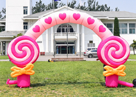 Dekorasi Pesta Ulang Tahun Anak-anak Merah Muda Lengkungan Benang Permen Tiup Untuk Festival