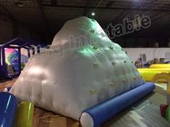 PVC Tarpaulin Giant White Inflatable Air Toy / Inflatable Iceberg Untuk Taman Air