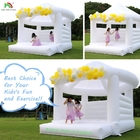 Komersial Dewasa Anak-anak Bouncer Inflatable White Bouncy House Bouncer Jump Castle Inflatable untuk pernikahan