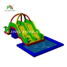 Slide Air Inflatable Dengan Kolam Renang Double Lane Slide Dengan Kolam Renang