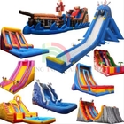 Pabrik Custom Water Slide Inflatable Komersial Kids Rental Event Inflatable Water Slides untuk kolam renang