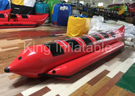 Permainan Air Merah Banana Boat Inflatable Fly Fishing Boats Untuk Water Racing Sport