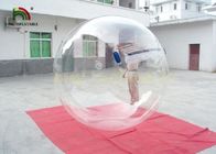 2m Dia PVC Inflatable Water Ball / Disesuaikan Jepang Zipper Clear Water Ball