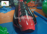 Red Banana Boat Inflatable Hiu Dengan 6 Menangani Untuk Dewasa Komersial