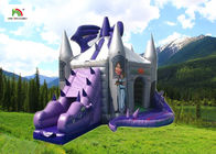 Purple Dragon Inflatable Jumping Castle Dengan Slide Untuk Ulang Tahun