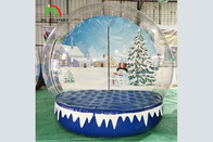 Natal Raksasa Inflatable Snow Globe 10Ft HOutdoor Komersial Tiup Bola Salju Transparan Dekorasi Natal