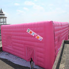 Kain Pink Inflatable Stitching Cube, Blower dijahit Inflatable Cube Tent